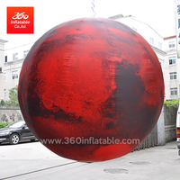 高品质工厂价格充气广告月亮球气球定制