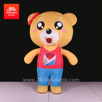 新款酷巨人广告充气胖小熊服装充气动物卡通吉祥物熊模型​​套装广告