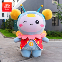 中国 360 充气制造商充气广告吉祥物蜜蜂移动服装充气蜜蜂女孩卡通套装定制
