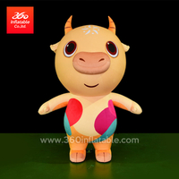 中国优质360充气制造商广告吉祥物充气猪牛卡通服装套装定制