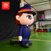充气警察角色女警模型广告充气卡通人物装饰充气玩具定制