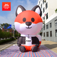 巨大的 6m 狐狸卡通动物广告充气玩具
