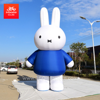 定制尺寸巨大的充气玩具吉祥物充气广告卡通兔子定制